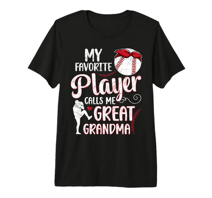 Baseball Great Grandma Proud Baseball T-Shirt - Fun Novelty Design Unisex - T-Shirt, Sweatshirt, Hoodie