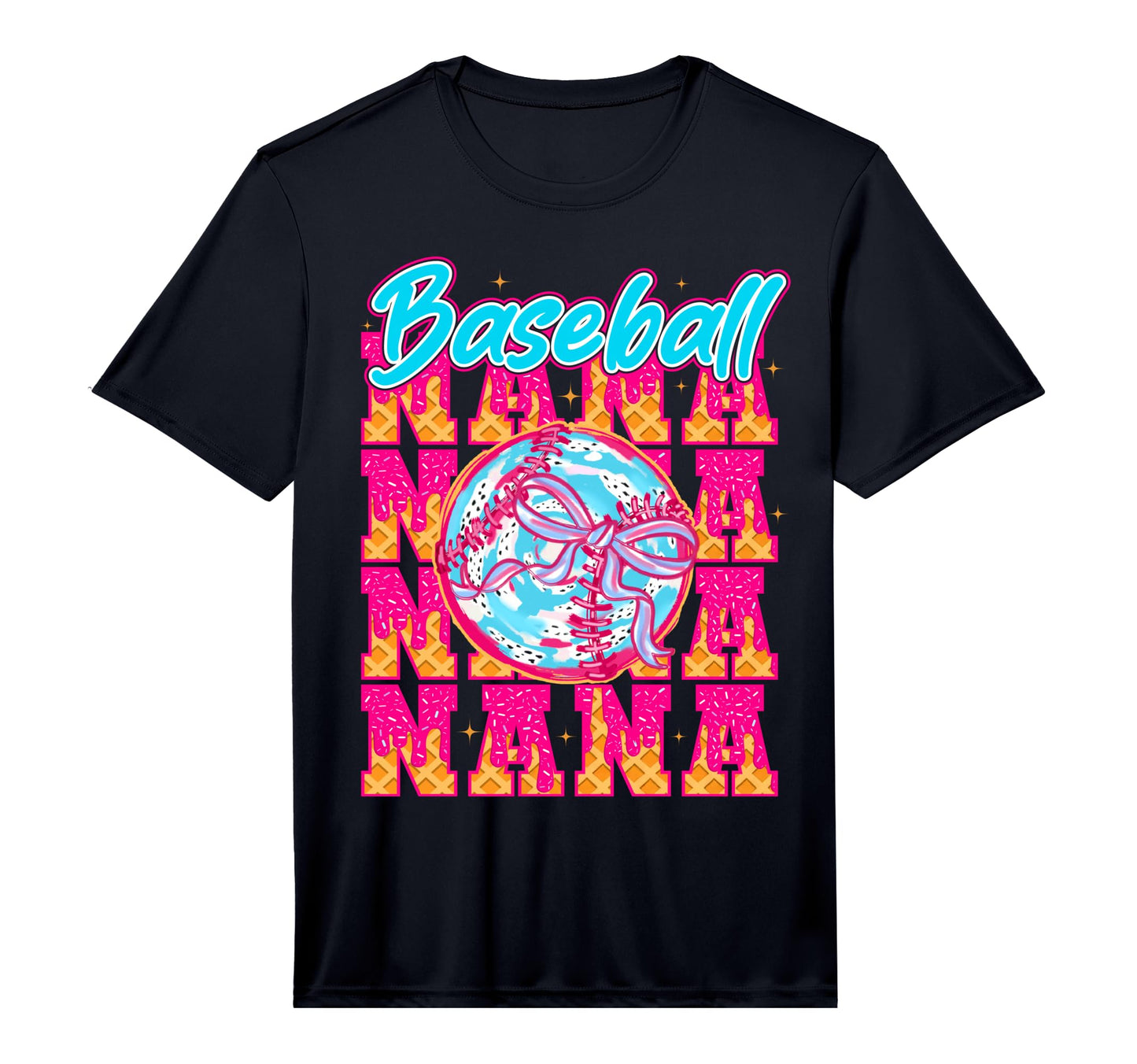 Baseball Drip Nana Ice Cream Drip Baseball T-Shirt - Trendy Graphic Unisex - T-Shirt, Sweatshirt, Hoodie