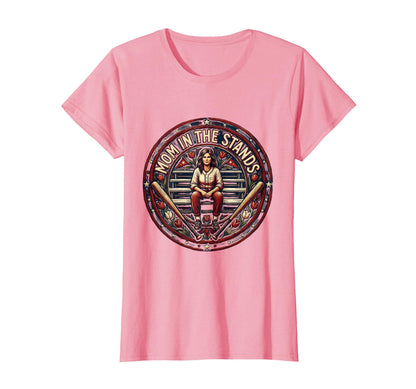 Baseball Mom Stands T-Shirt - Trendy Graphic for Adults - T-Shirt, Sweatshirt, Hoodie