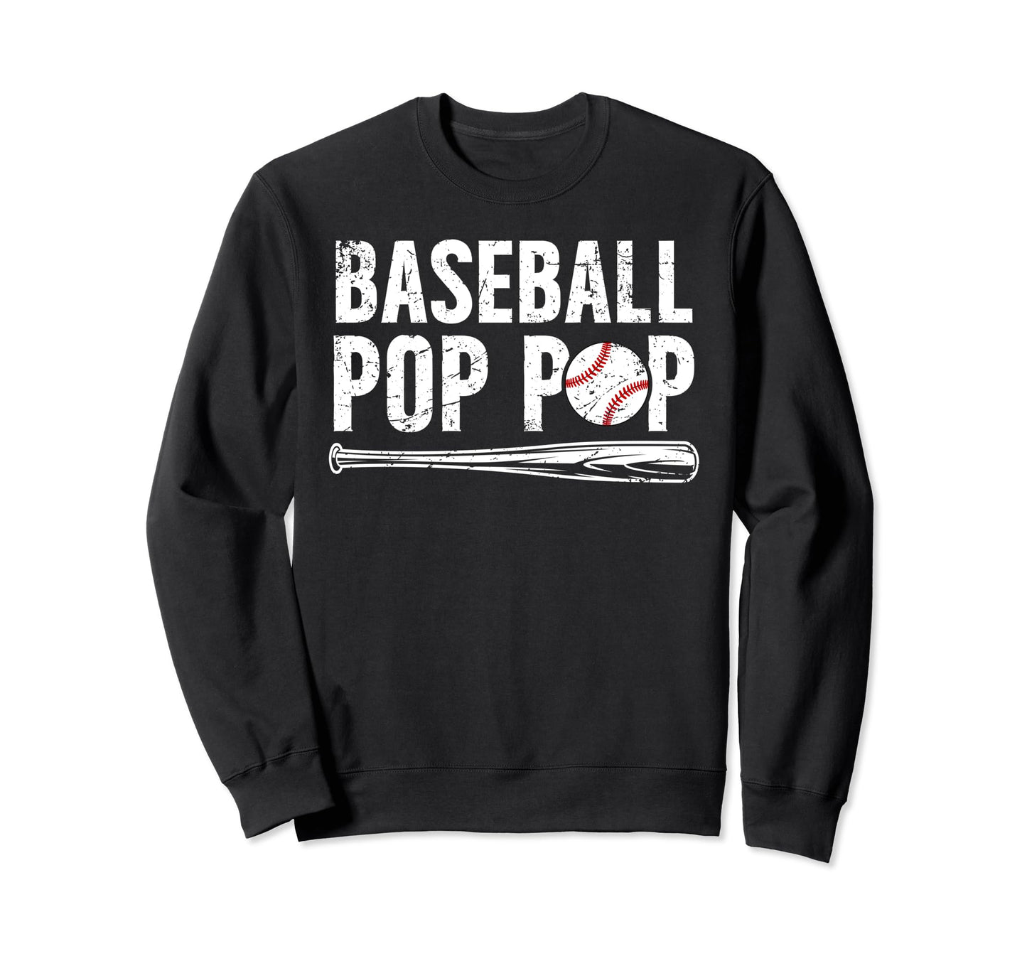 Baseball Pop Pop Best Grandpa Pop Sweatshirt - Custom Art Print Men Women - T-Shirt, Sweatshirt, Hoodie