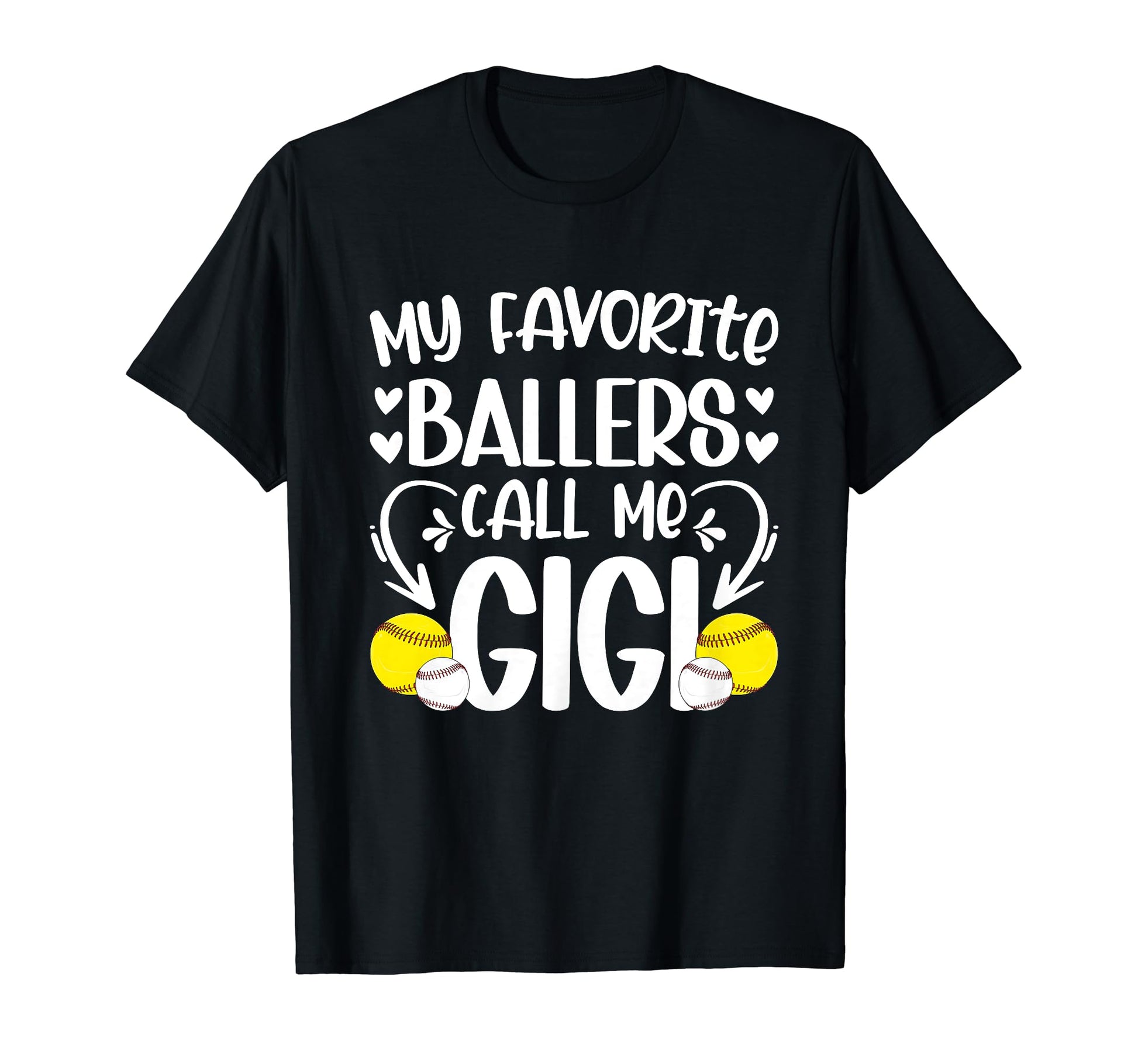 Favorite Ballers Call Me Gigi T-Shirt - Novelty Apparel for Adults - T-Shirt, Sweatshirt, Hoodie