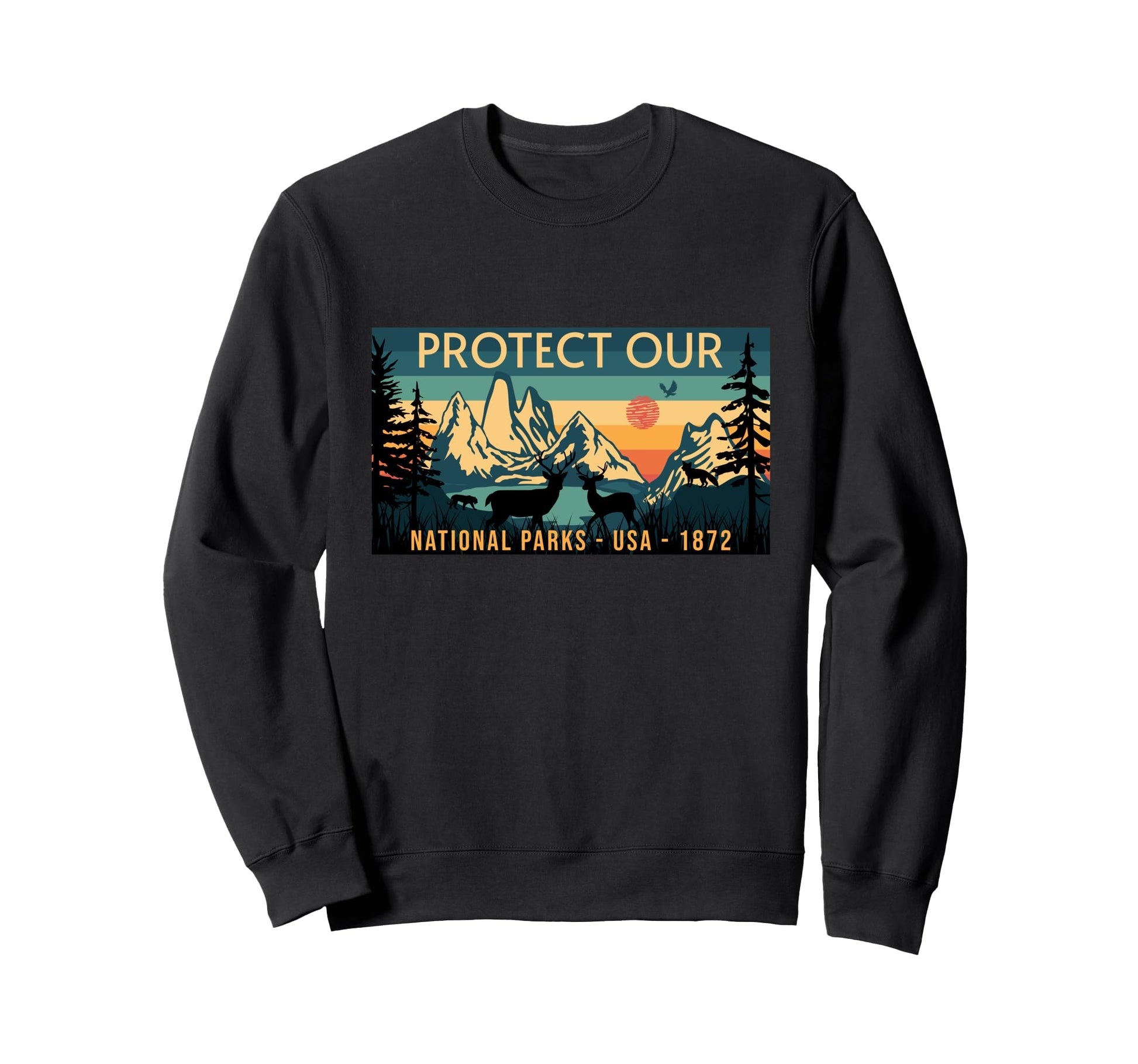 Protect Our Parks Embrace And Sweatshirt - Novelty Apparel for Adults - T-Shirt, Sweatshirt, Hoodie