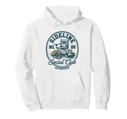 Sideline Social Club Cheer Snack Hoodie - Casual Everyday Wear for Adults - T-Shirt, Sweatshirt, Hoodie