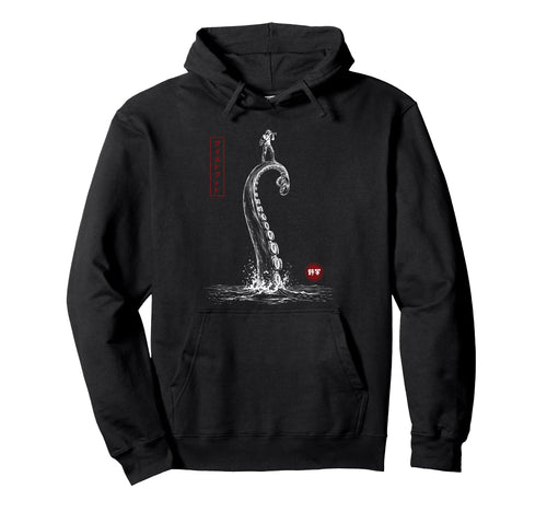 Photographer Japanese Octopus Hoodie - Fun Novelty Design for Adults - T-Shirt, Sweatshirt, Hoodie