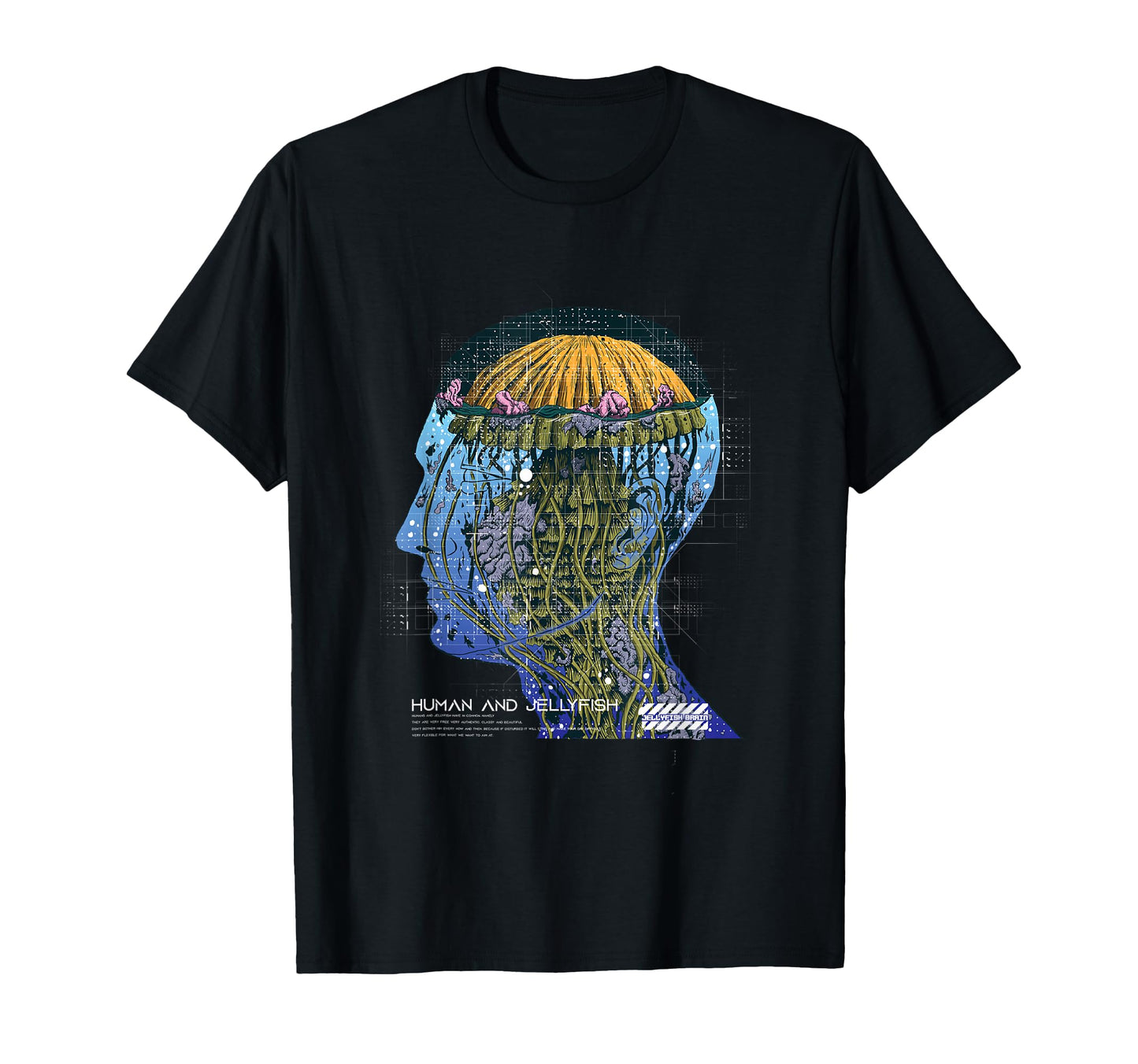 Jellyfish Human Aesthetic Edgy T-Shirt - Unique Graphic for Adults - T-Shirt, Sweatshirt, Hoodie