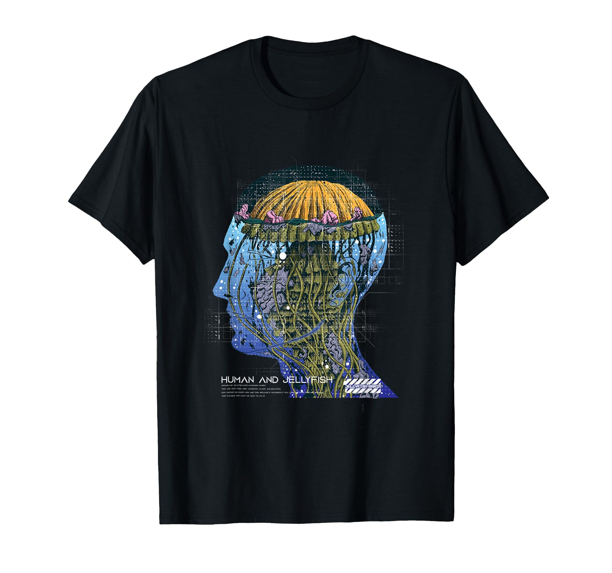 Jellyfish Human Aesthetic Edgy T-Shirt - Unique Graphic for Adults - T-Shirt, Sweatshirt, Hoodie