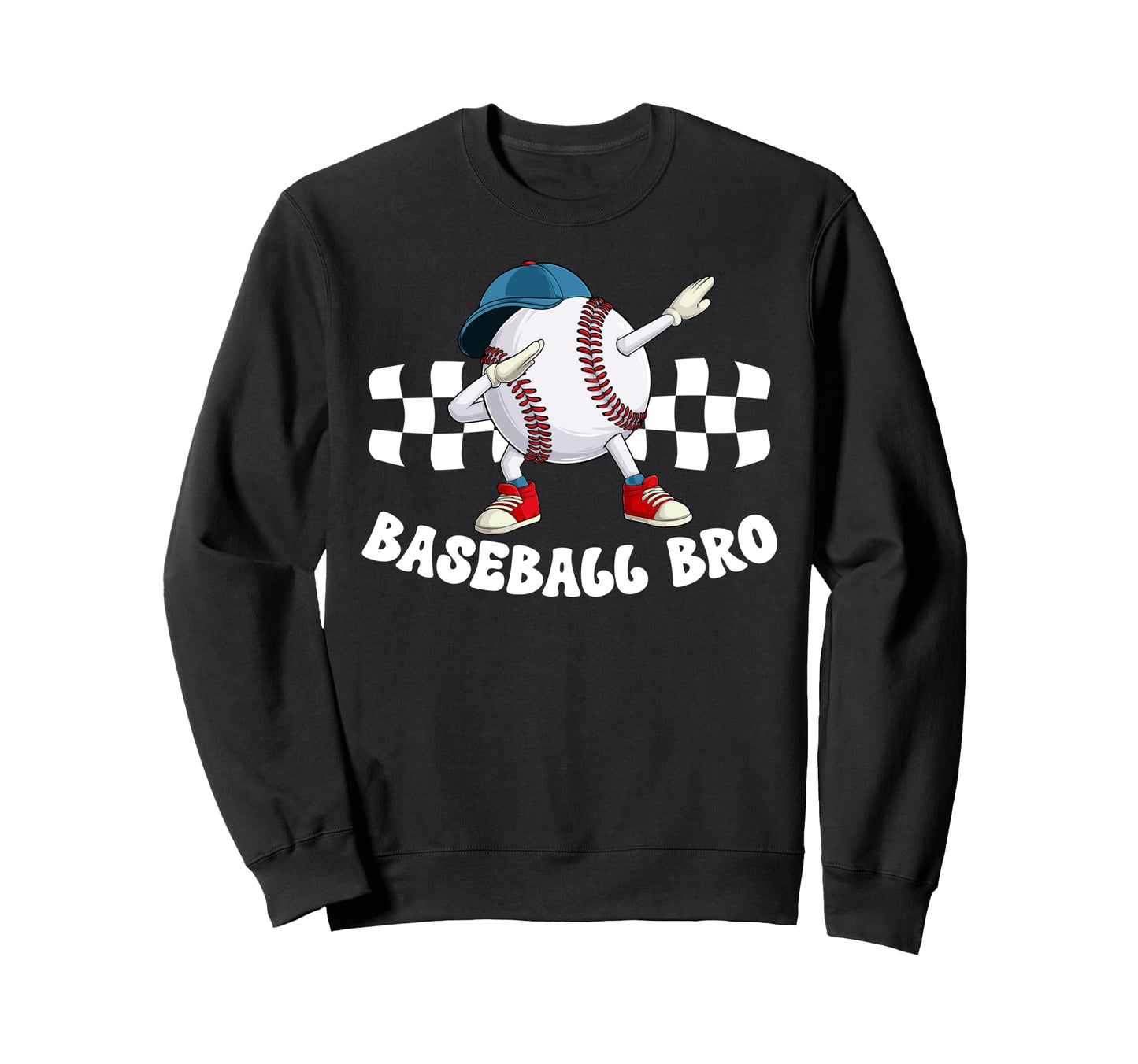 Baseball Bro Funny Baseball Sweatshirt - Casual Everyday Wear for Adults - T-Shirt, Sweatshirt, Hoodie