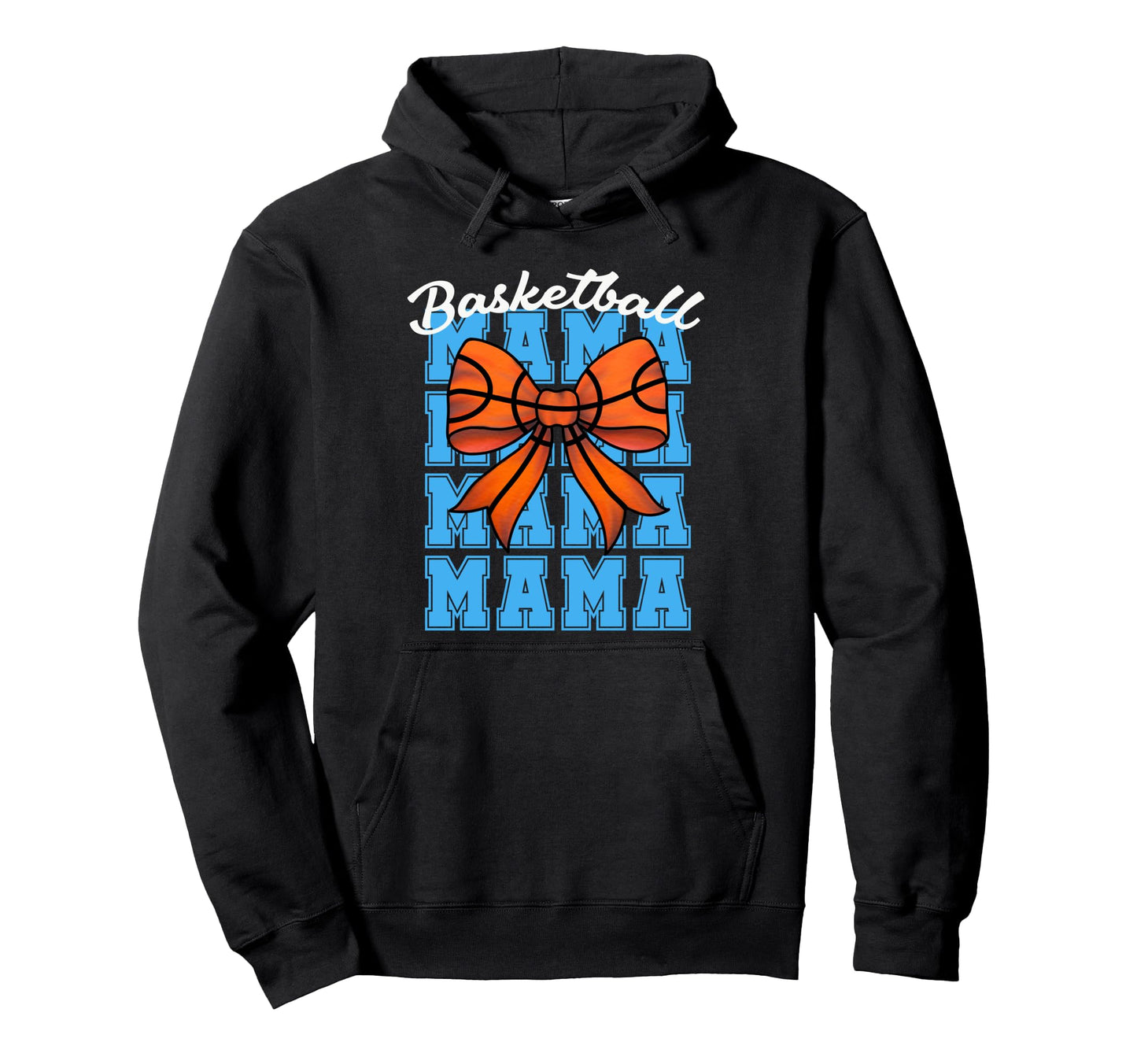 Basketball Mama Bow Game Day Proud Hoodie - Casual Everyday Wear Unisex - T-Shirt, Sweatshirt, Hoodie