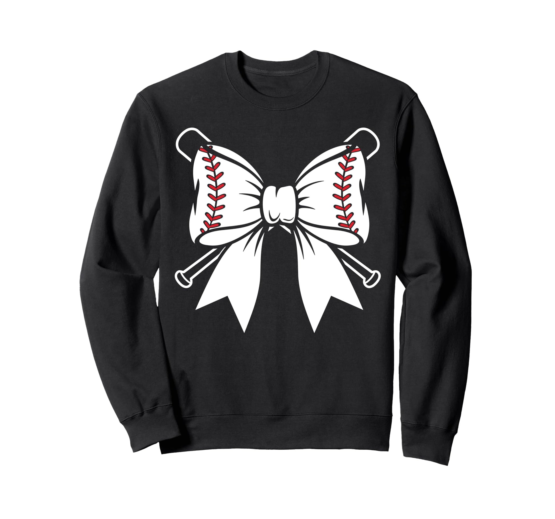 Baseball Bow Bats Coquette Sweatshirt - Custom Art Print Men Women - T-Shirt, Sweatshirt, Hoodie