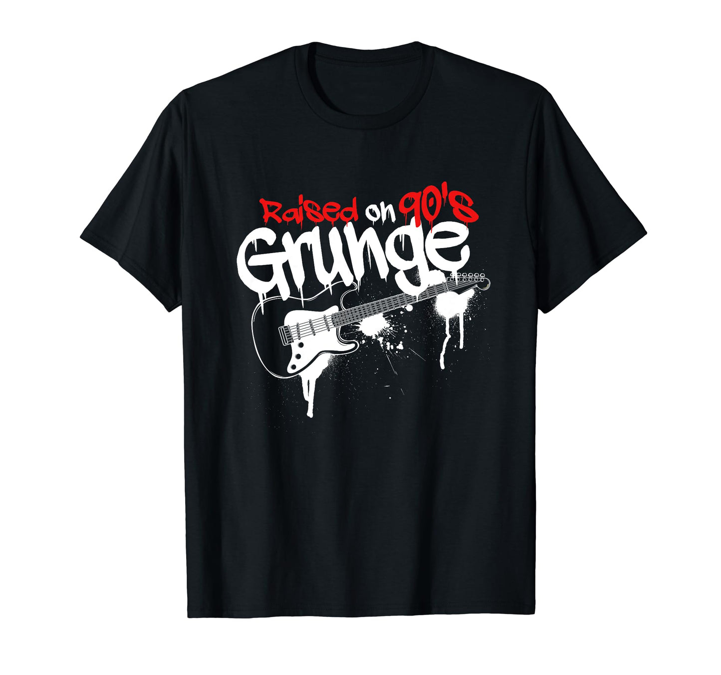 Raised 90S Grunge Rock Music Lover T-Shirt - Aesthetic Graphic Men Women - T-Shirt, Sweatshirt, Hoodie