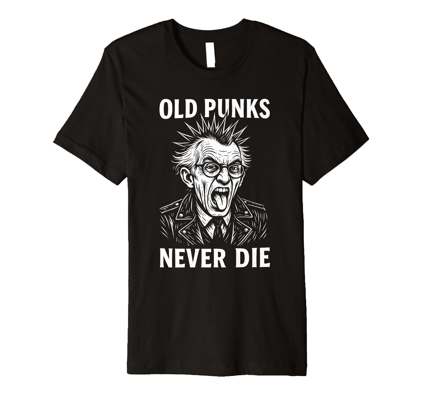 Old Punks Never Die 90S Grunge Street T-Shirt - Minimalist Print Men Women - T-Shirt, Sweatshirt, Hoodie