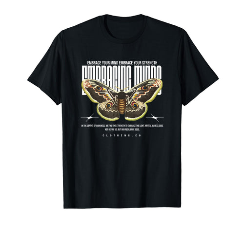 Butterfly Embracing Wings Y2K Grunge T-Shirt - Custom Art Print for Adults - T-Shirt, Sweatshirt, Hoodie
