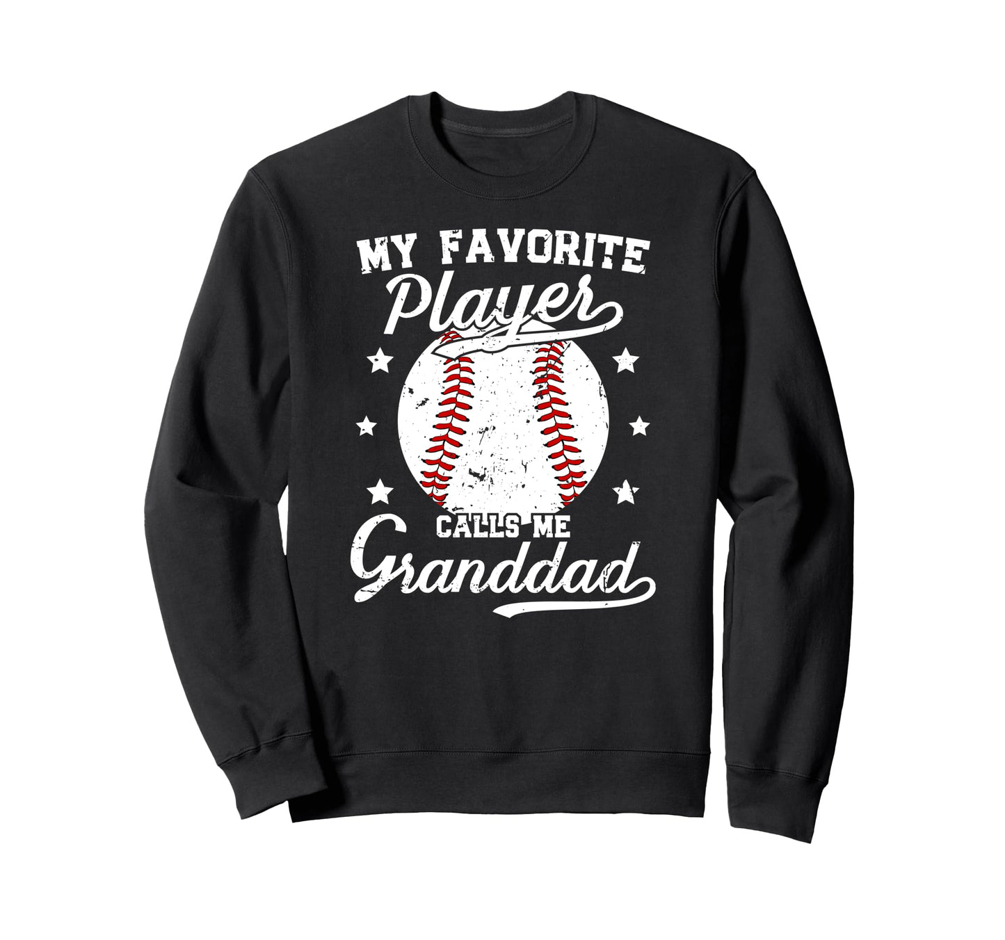 My Favorite Baseball Player Granddad Sweatshirt - Minimalist Print Unisex - T-Shirt, Sweatshirt, Hoodie