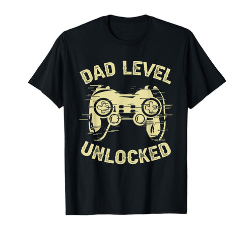 Dad Level Unlocked Gaming T-Shirt - Fun Novelty Design for Adults - T-Shirt, Sweatshirt, Hoodie