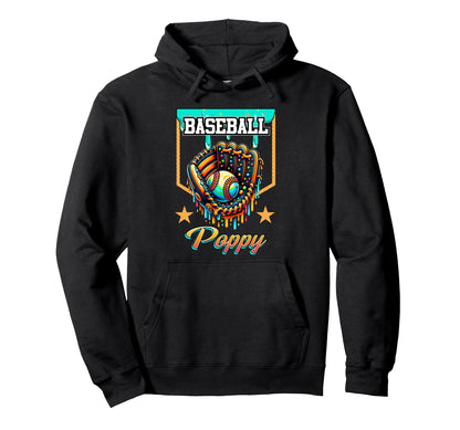 Baseball Drip Baseball Poppy Ice Cream Hoodie - Trendy Graphic Men Women - T-Shirt, Sweatshirt, Hoodie