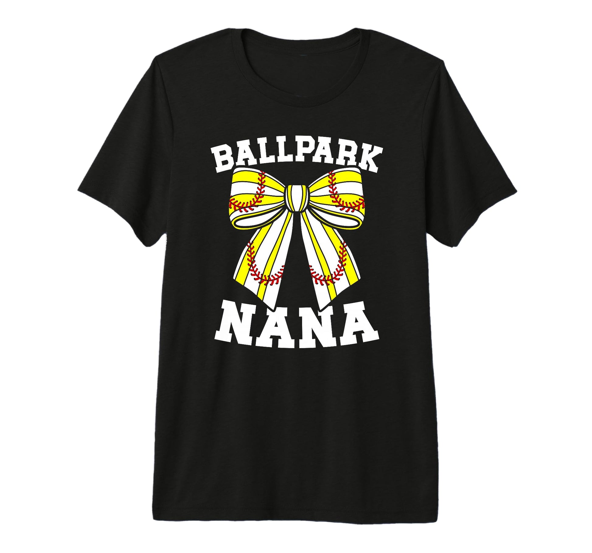 Ballpark Nana Grandma Softball T-Shirt - Custom Art Print Men Women - T-Shirt, Sweatshirt, Hoodie