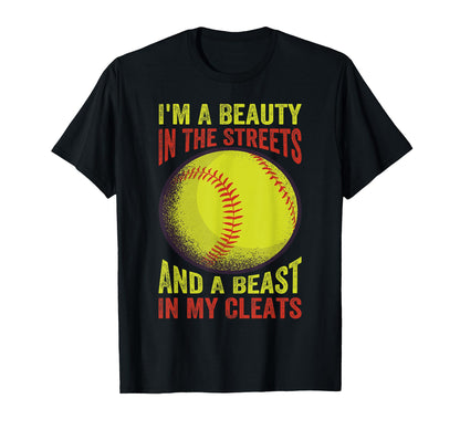 Im Beauty Streets And Beast My Cleats T-Shirt - Graphic Print Unisex - T-Shirt, Sweatshirt, Hoodie