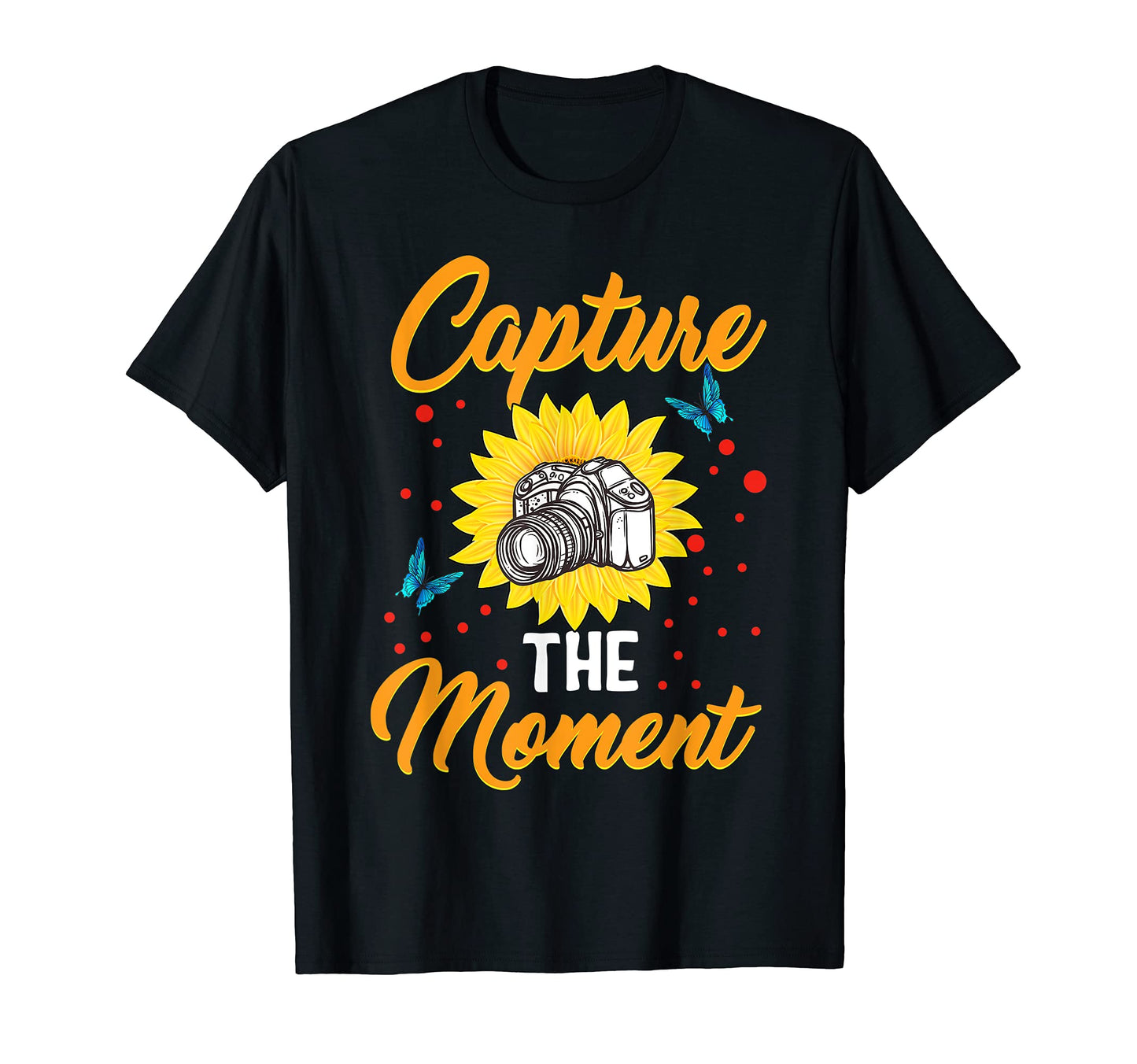 Capture Moments Camera Photographer T-Shirt - Minimalist Print for Adults - T-Shirt, Sweatshirt, Hoodie