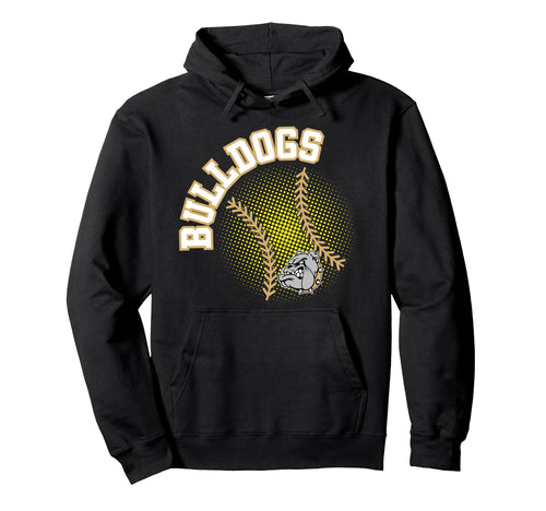 Bulldogs Softball Mom Game Day Gold Hoodie - Unique Graphic Men Women - T-Shirt, Sweatshirt, Hoodie