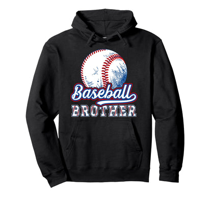 Baseball Brother Baseball Players Hoodie - Custom Art Print Men Women - T-Shirt, Sweatshirt, Hoodie