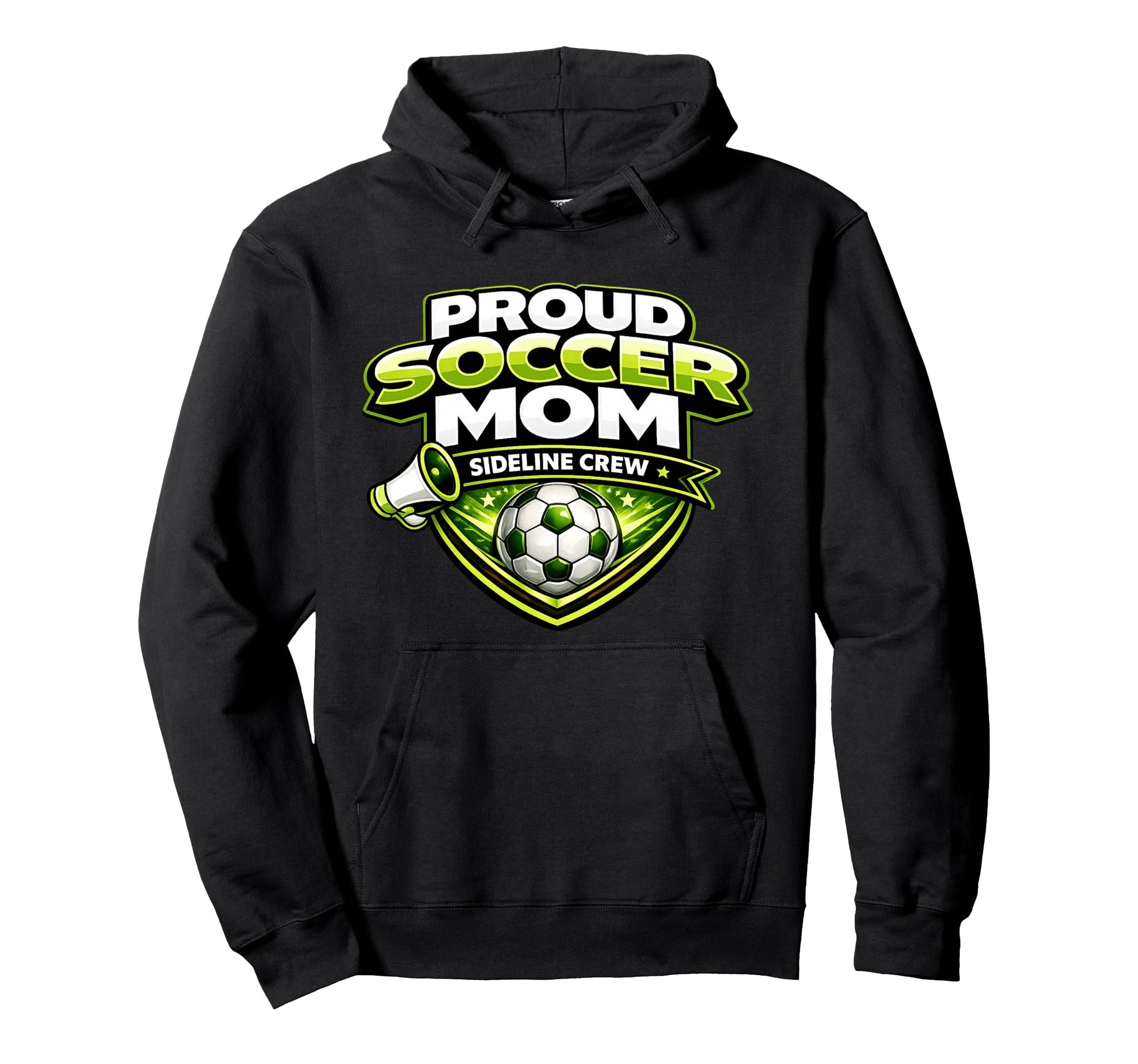 Soccer Mom Funny Sideline Crew Proud Mothers Hoodie - Trendy Graphic Unisex - T-Shirt, Sweatshirt, Hoodie