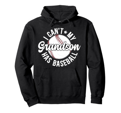 My Grandson Has Baseball Grandpa Hoodie - Trendy Graphic Men Women - T-Shirt, Sweatshirt, Hoodie