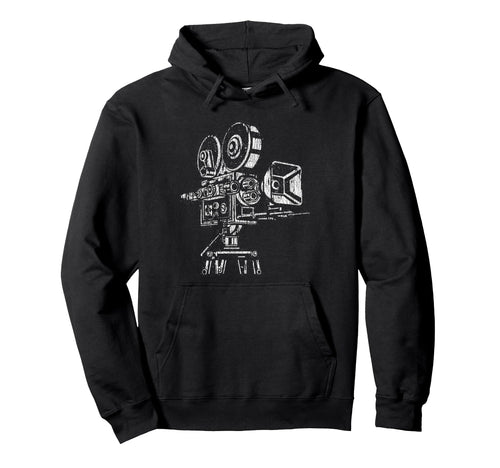 Film Lover 35Mm 70Mm Movie Camera Hoodie - Unique Graphic for Adults - T-Shirt, Sweatshirt, Hoodie