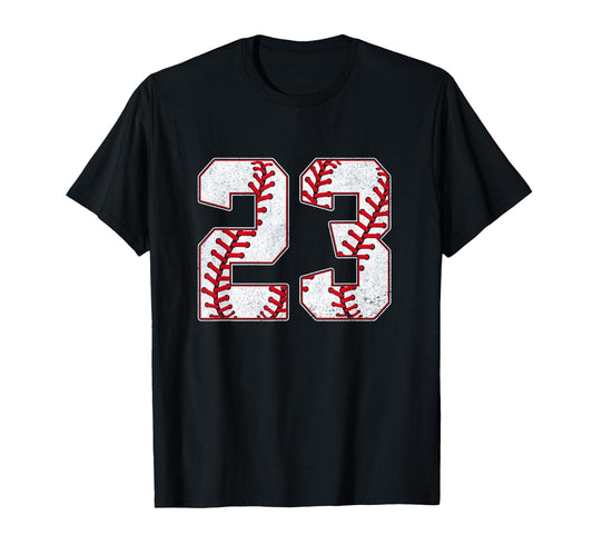 Worn Baseball Mom 23 Jersey Baseball T-Shirt - Minimalist Print for Adults - T-Shirt, Sweatshirt, Hoodie