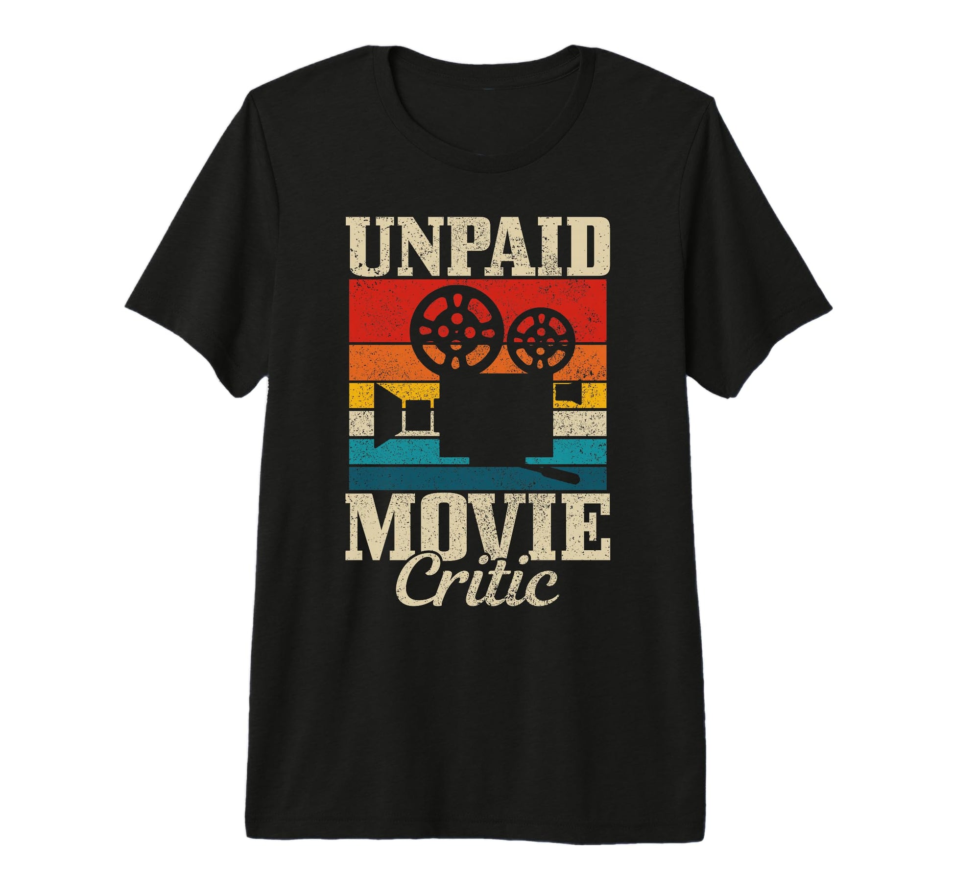 Unpaid Movie Critic Film Camera T-Shirt - Streetwear Style for Adults - T-Shirt, Sweatshirt, Hoodie