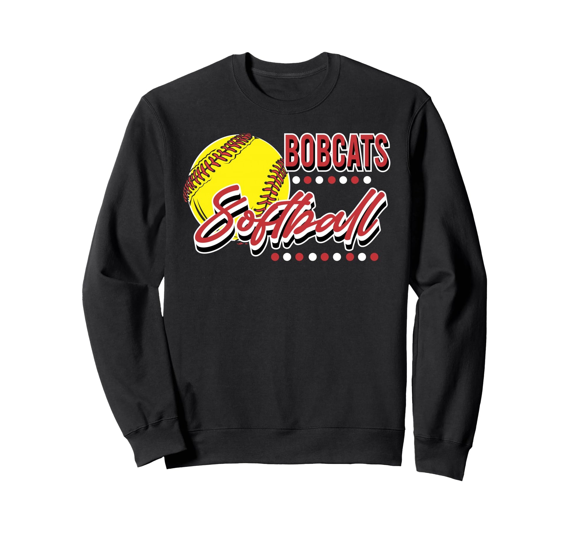 Bobcats Softball Mom Game Day Sweatshirt - Fun Novelty Design Unisex - T-Shirt, Sweatshirt, Hoodie