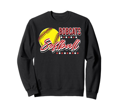 Bobcats Softball Mom Game Day Sweatshirt - Fun Novelty Design Unisex - T-Shirt, Sweatshirt, Hoodie