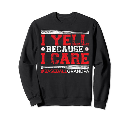 Baseball Grandpa Sports Baseball Sweatshirt - Minimalist Print Unisex - T-Shirt, Sweatshirt, Hoodie