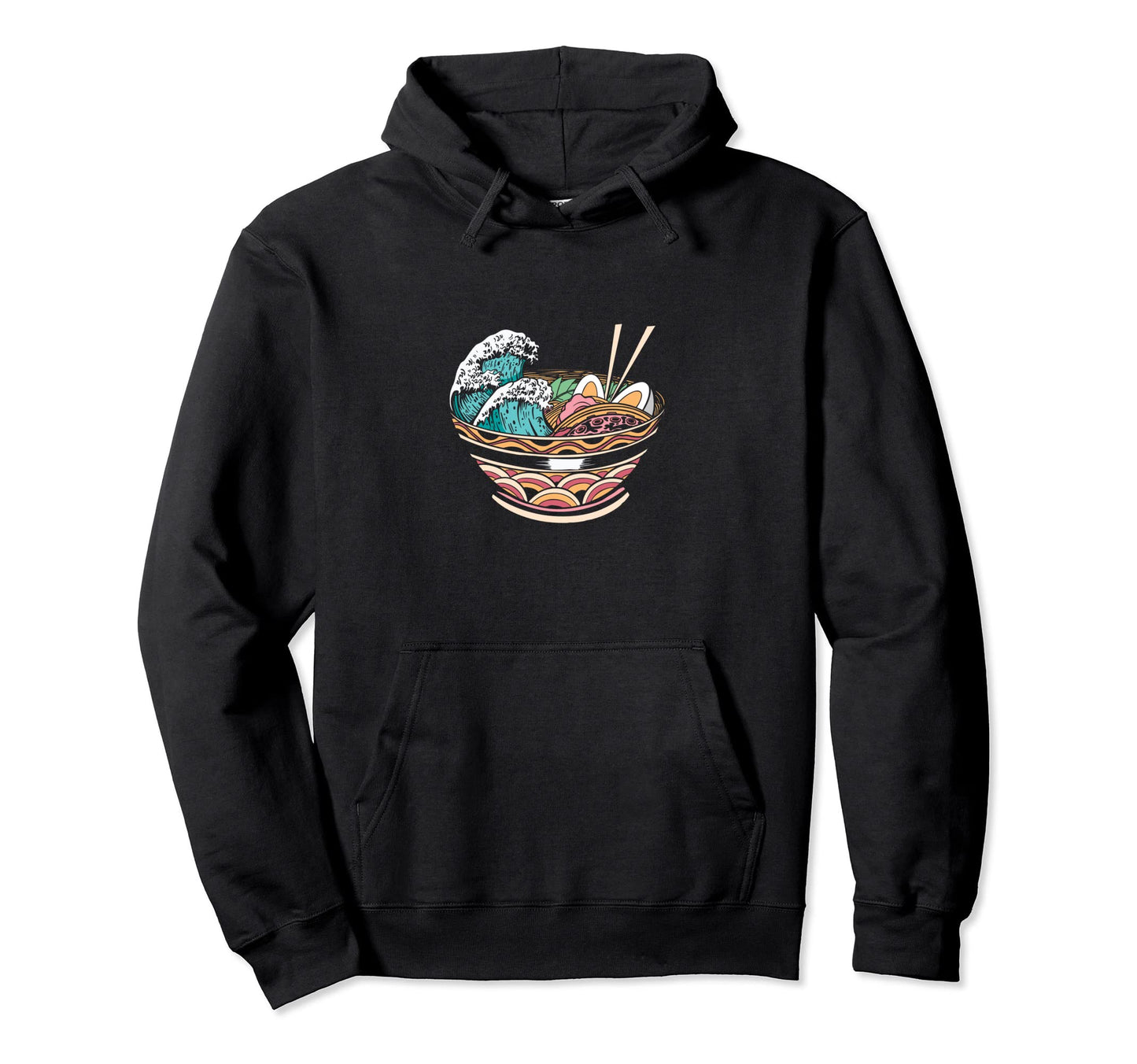 Great Ramen Wave Japanese Japanese Hoodie - Graphic Print for Adults - T-Shirt, Sweatshirt, Hoodie