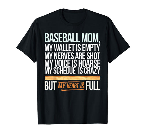 Baseball Mom Heartwarming Proud Mothers T-Shirt - Aesthetic Graphic Unisex - T-Shirt, Sweatshirt, Hoodie