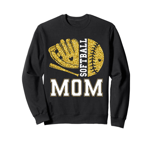 Softball Mom Game Day Softball Sweatshirt - Fun Novelty Design Unisex - T-Shirt, Sweatshirt, Hoodie