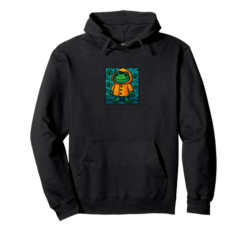 Rainy Frog Spring St Patricks Day Hoodie - Streetwear Style Unisex - T-Shirt, Sweatshirt, Hoodie