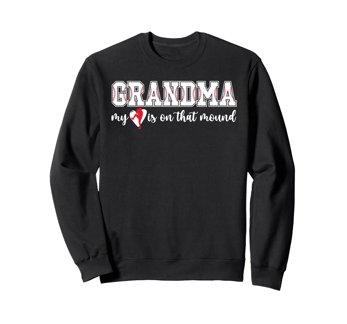 Proud Baseball Pitcher Grandma Sweatshirt - Novelty Apparel for Adults - T-Shirt, Sweatshirt, Hoodie