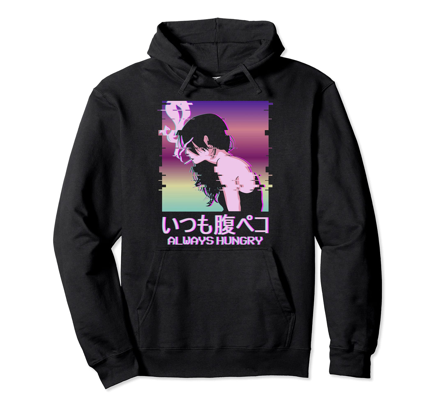 Always Hungry Lofi Vaporwave Aesthetic Hoodie - Fun Novelty Design Unisex - T-Shirt, Sweatshirt, Hoodie