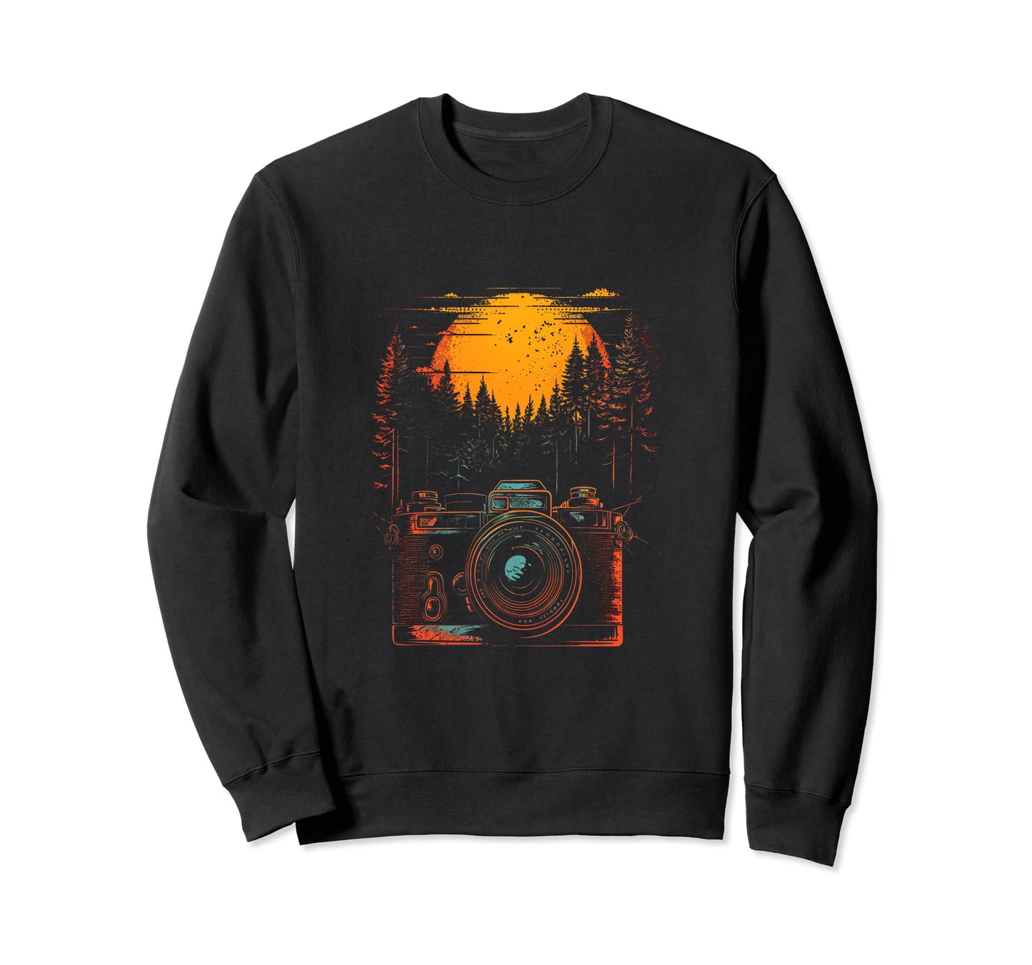 Photography Camera Forest Nature Sweatshirt - Unique Graphic for Adults - T-Shirt, Sweatshirt, Hoodie