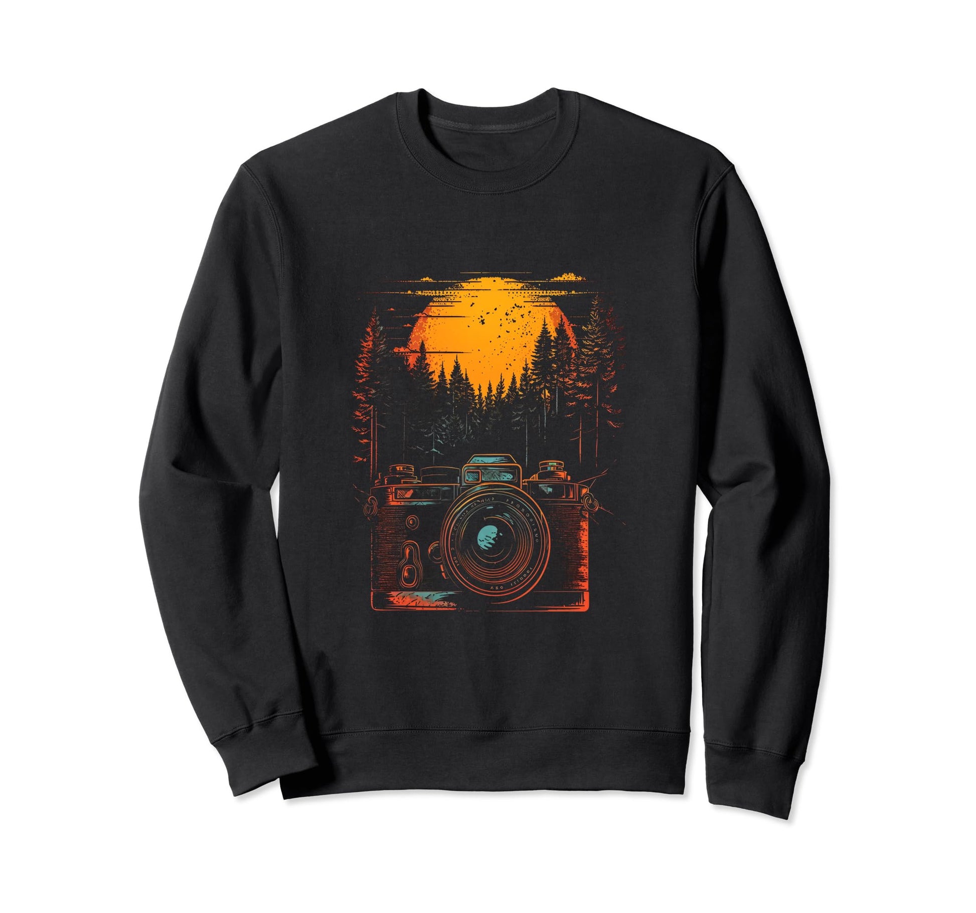 Photography Camera Forest Nature Sweatshirt - Unique Graphic for Adults - T-Shirt, Sweatshirt, Hoodie