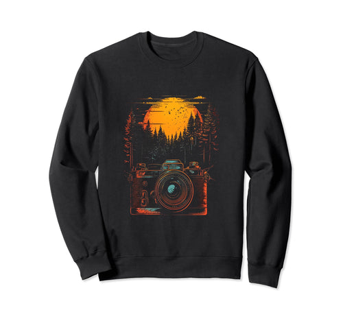 Photography Camera Forest Nature Sweatshirt - Unique Graphic for Adults - T-Shirt, Sweatshirt, Hoodie