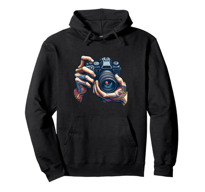 Analog Slr Camera Art Photographer Film Hoodie - Unique Graphic Unisex - T-Shirt, Sweatshirt, Hoodie