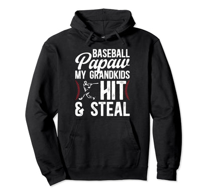 Baseball Papaw Funny Papaw Baseball Hoodie - Custom Art Print Men Women - T-Shirt, Sweatshirt, Hoodie