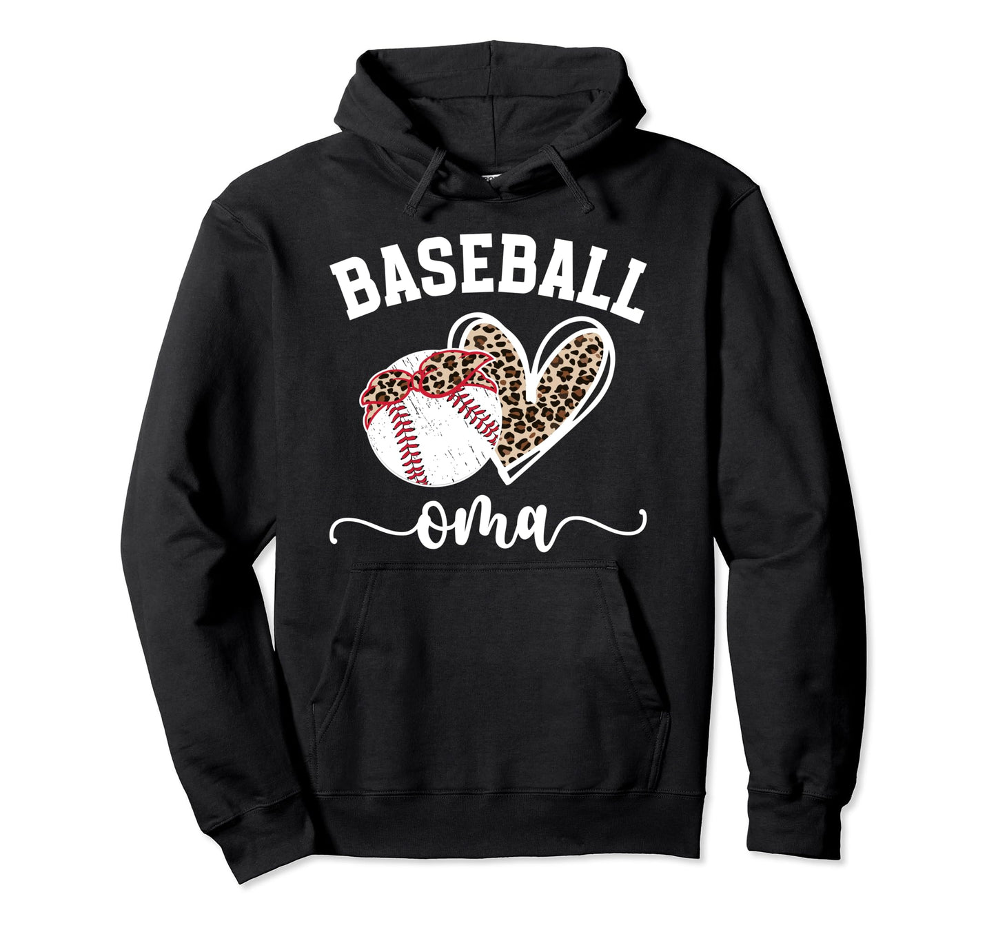 Baseball Oma Grandma Oma Baseball Player Hoodie - Graphic Print Men Women - T-Shirt, Sweatshirt, Hoodie