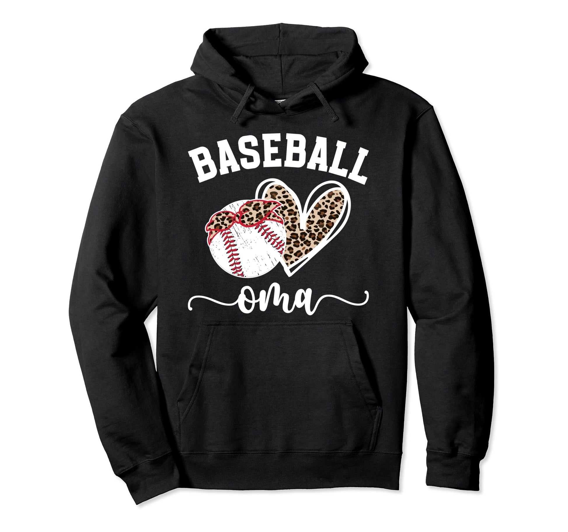 Baseball Oma Grandma Oma Baseball Player Hoodie - Graphic Print Men Women - T-Shirt, Sweatshirt, Hoodie