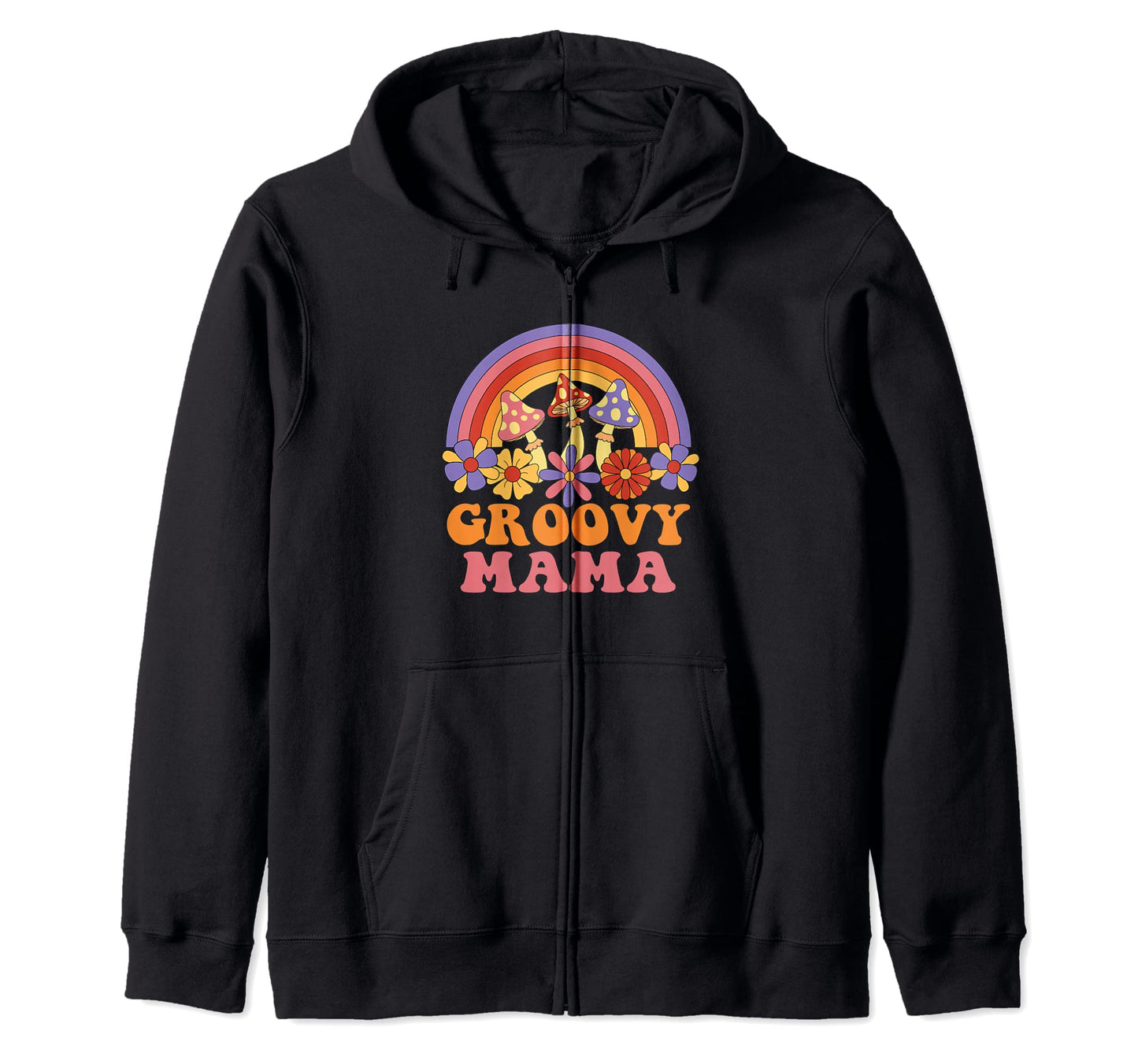 Groovy Mama 70S Aesthetic Nostalgia Sweatshirt - Streetwear Style Unisex - T-Shirt, Sweatshirt, Hoodie