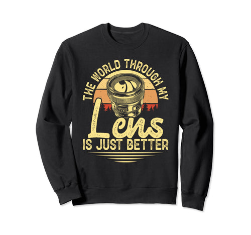 Photo Camera Photographer Flash Sweatshirt - Fun Novelty Design Unisex - T-Shirt, Sweatshirt, Hoodie