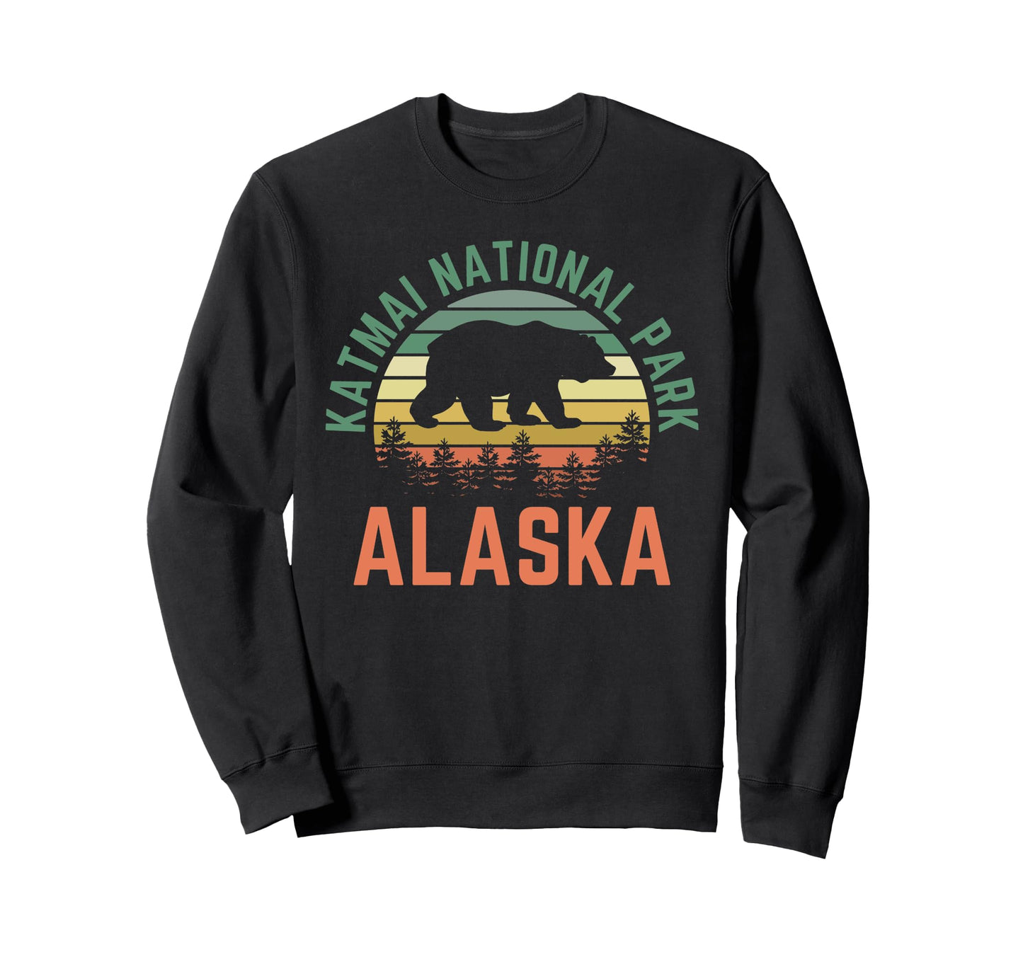 Katmai National Park Alaska Usa Hoodie - Fun Novelty Design Men Women - T-Shirt, Sweatshirt, Hoodie