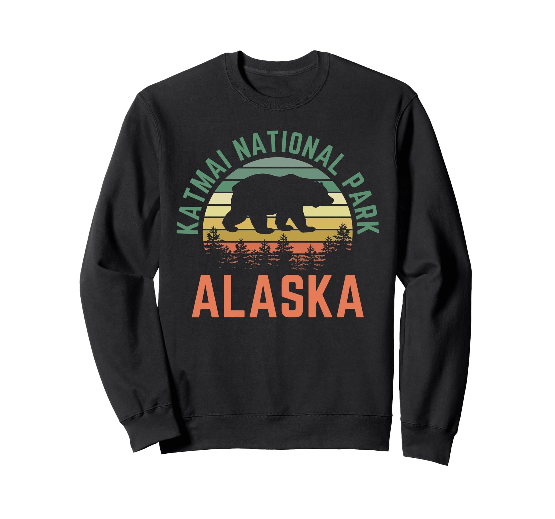 Katmai National Park Alaska Usa Hoodie - Fun Novelty Design Men Women - T-Shirt, Sweatshirt, Hoodie