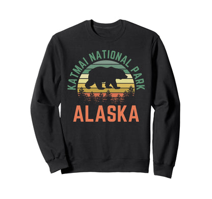 Katmai National Park Alaska Usa Hoodie - Fun Novelty Design Men Women - T-Shirt, Sweatshirt, Hoodie